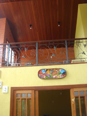 Casa c/3 dorms (2 sts), 600m da praia,  mezanino, Varanda c/churr., feriados diárias